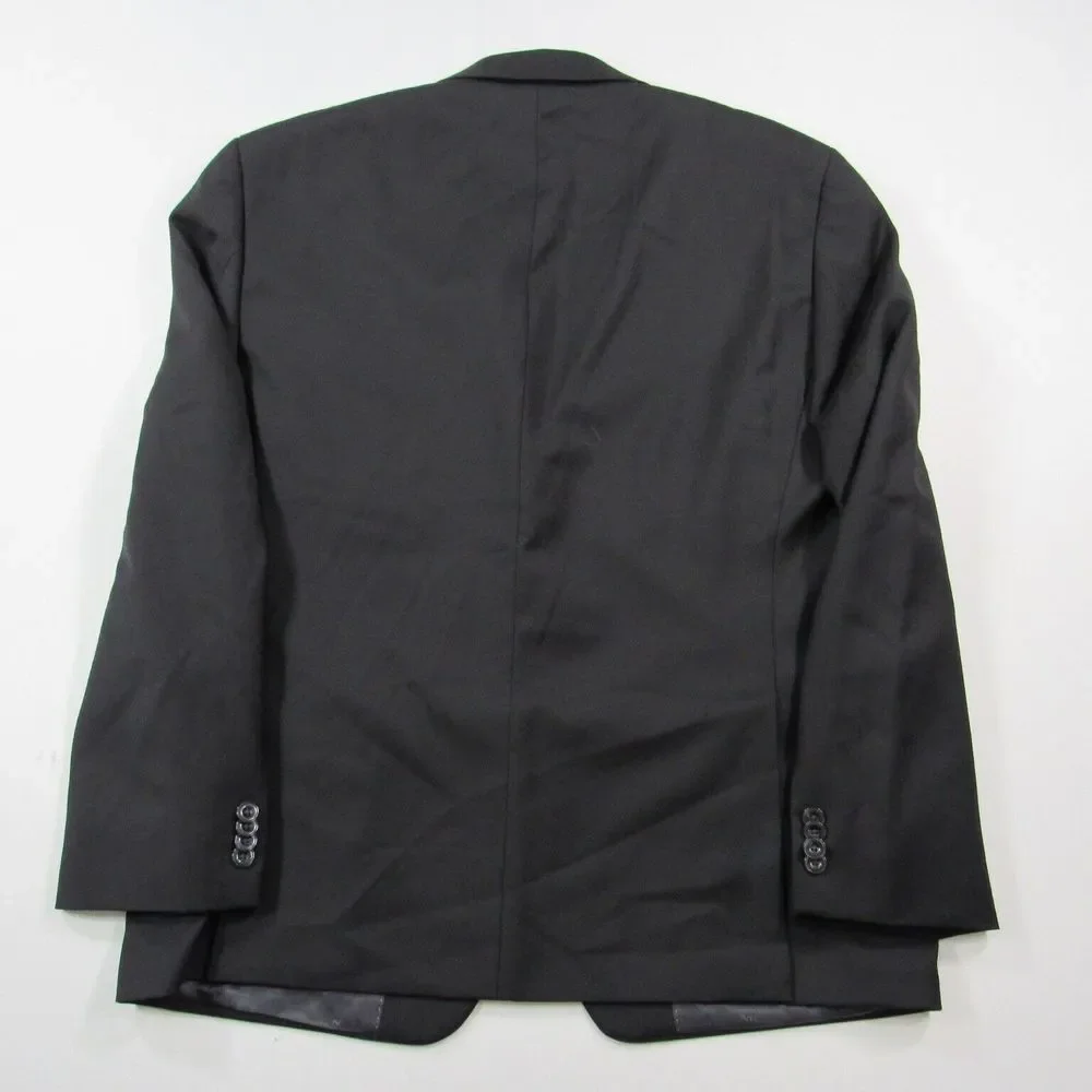 Michael Kors Blazer Mens 42S Black Solid Modern-Fit Stretch Suit Jacket $450 NEW